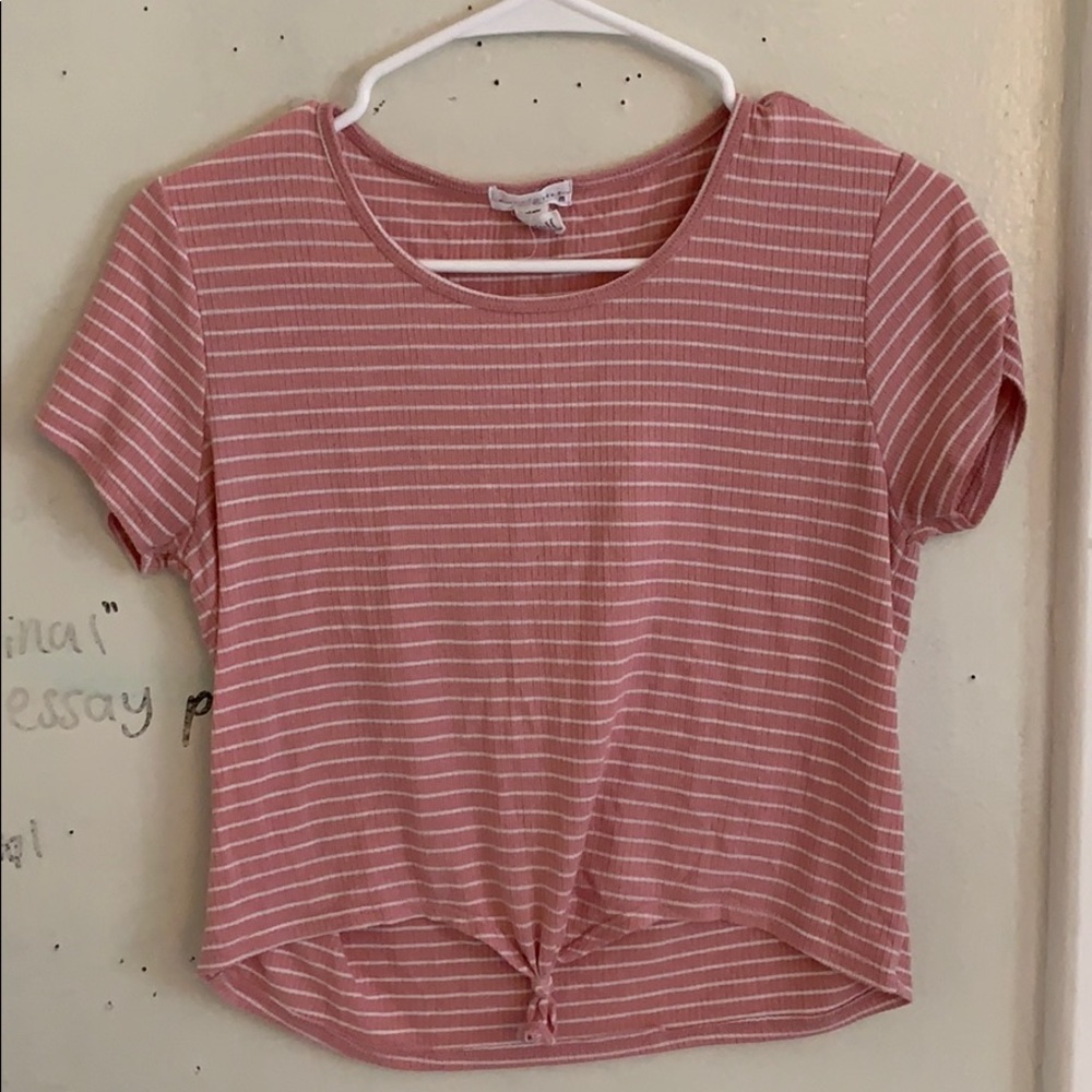Pink crop top
